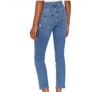 NWT Good American good leg straight jeans ankle split pockets 8/29